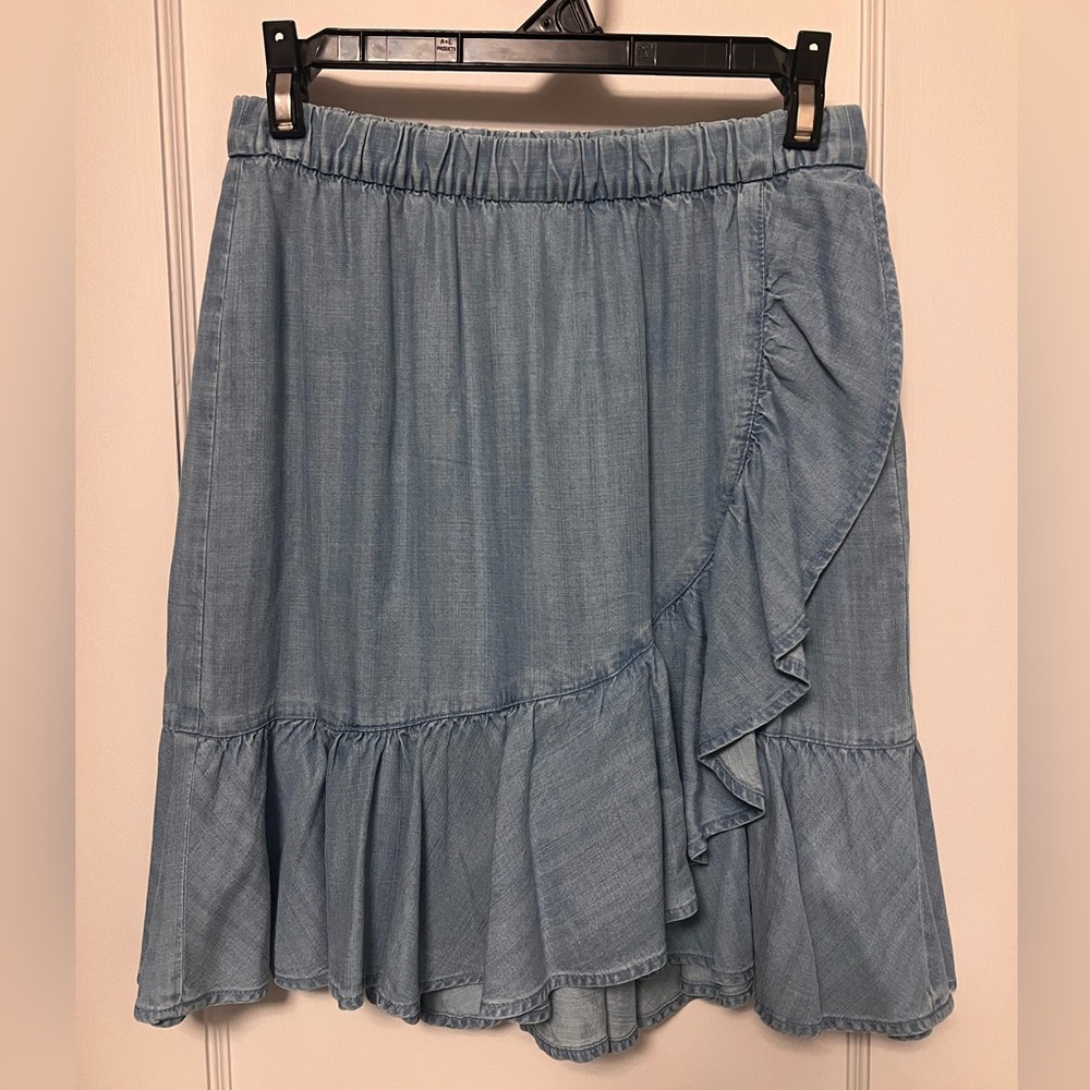 Soft denim skirt